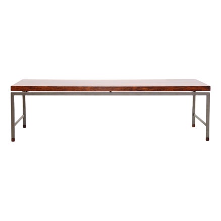 Vintage Dutch Rosewood Coffee Table, 1960s For Sale
