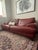 High-quality designer sofa made in Italy with genuine natural leather in a beautiful oxblood/rust color. Roche Bobois is a...
