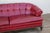 Monteverdi-Young Mid-Century Modern Tufted Ruby Red Leather Sofa, 1973 For Sale In Los Angeles - Image 6 of 18