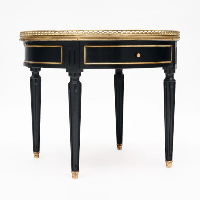 French Louis XVI “Bouillotte” Side Table For Sale - Image 3 of 9