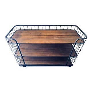 Restoration Hardware Circa 1900s Bakers Rack For Sale