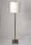 Italian Contemporary Solid Brushed Bronze Twisted Floor Lamp, Reading Lamp For Sale - Image 12 of 13