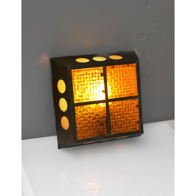 A distinctive Mid-Century Modern Scandinavian wall sconce designed by Nils Ledung for Bankeryd, Sweden, produced in the...