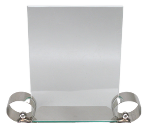 Large Art Deco Chrome-Plated Brass Picture Frame, France, 1920s