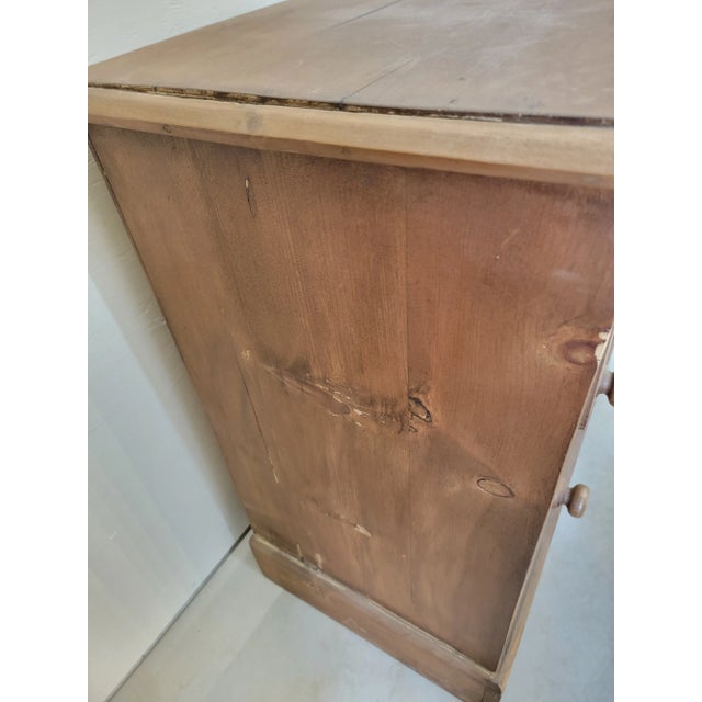 Antique Pine Two Over Two Chest of Drawers From England For Sale - Image 9 of 14