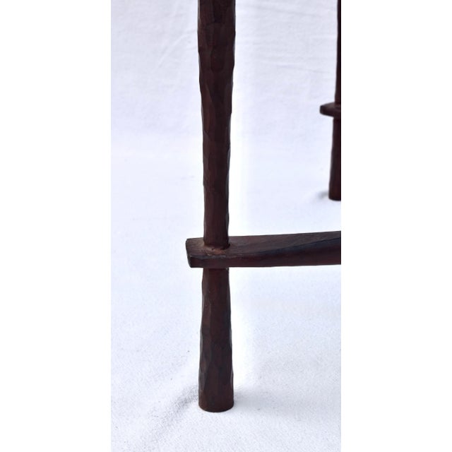 Mid-Century Modern Custom American Bronze & Glass Coffee Table by Carole Gratale 20th Century For Sale - Image 3 of 14