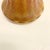 Goldenrod Vintage Amber Art Glass Vase With Brass Collar Mount For Sale - Image 8 of 10