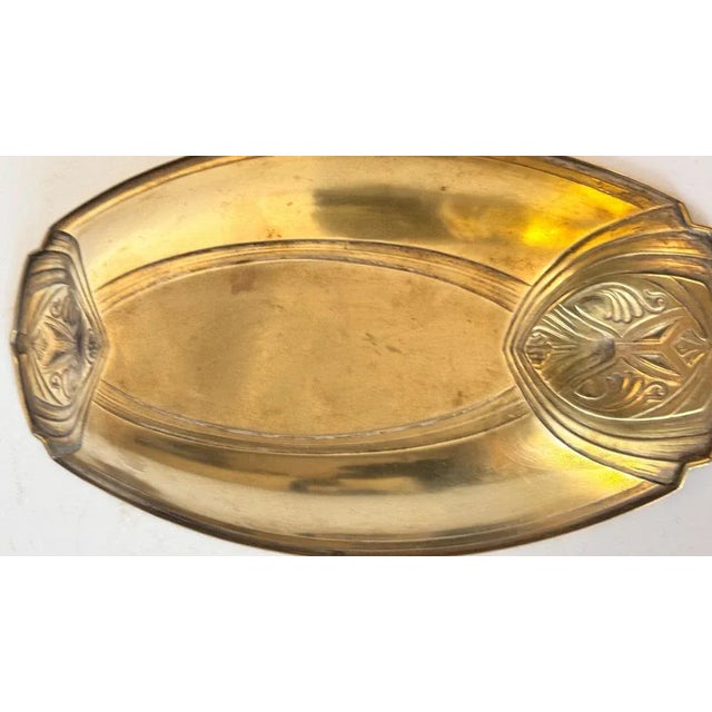 Vintage Art Nouveau Oval Tray, 1920 For Sale - Image 10 of 15