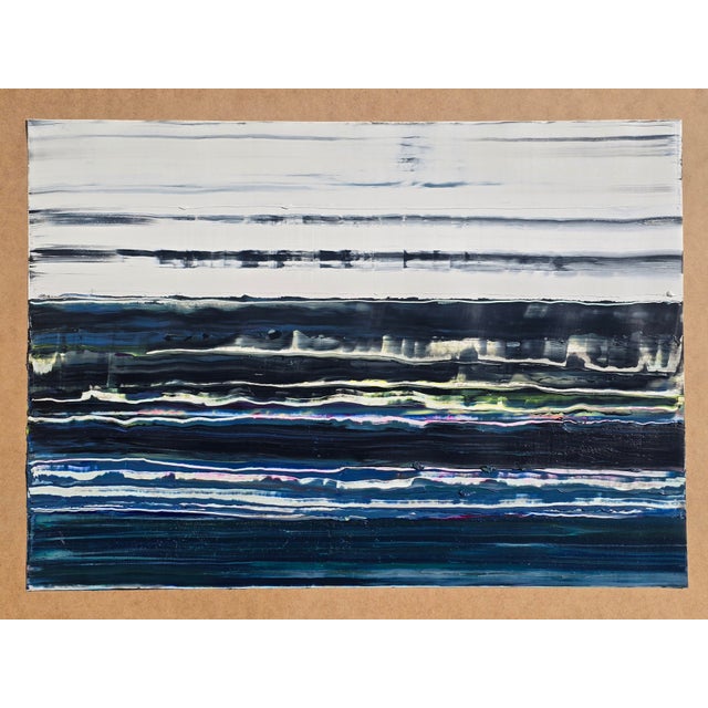 Pacific Ocean / Palisades No. 2 — Original Abstract Seascape by Diane Grant | Neutral Color Palette | Color Field For Sale - Image 9 of 9