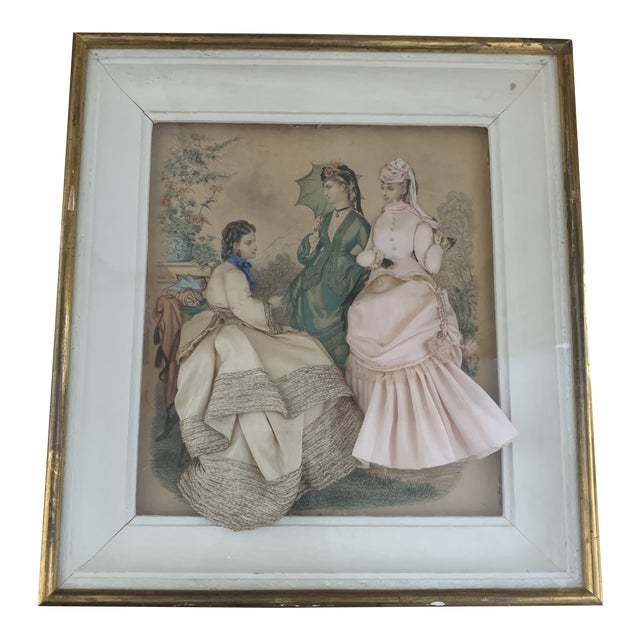 Vintage Pimprinelle Period Fashion Dress Shadow Box Collage Chairish