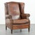 Large Vintage Wing Club Chair in Sheepskin Leather For Sale - Image 15 of 15