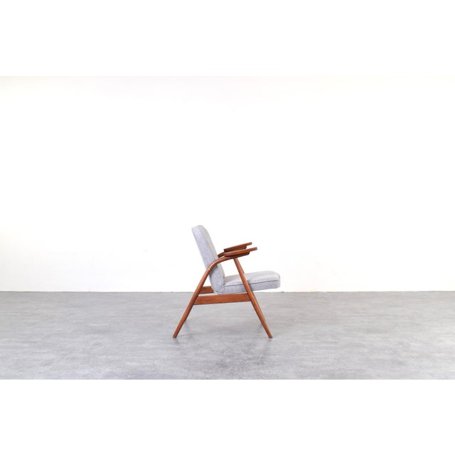Mid-Century Modern Mid-Century Modern Polish Lounge Chair, 1960s For Sale - Image 3 of 12