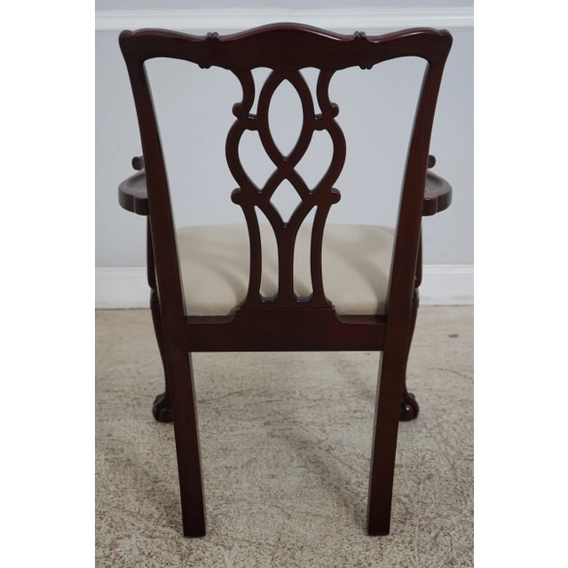 Kindel Furniture Set of 8 Kindel Mahogany Ball & Claw Dining Room Chairs For Sale - Image 4 of 12