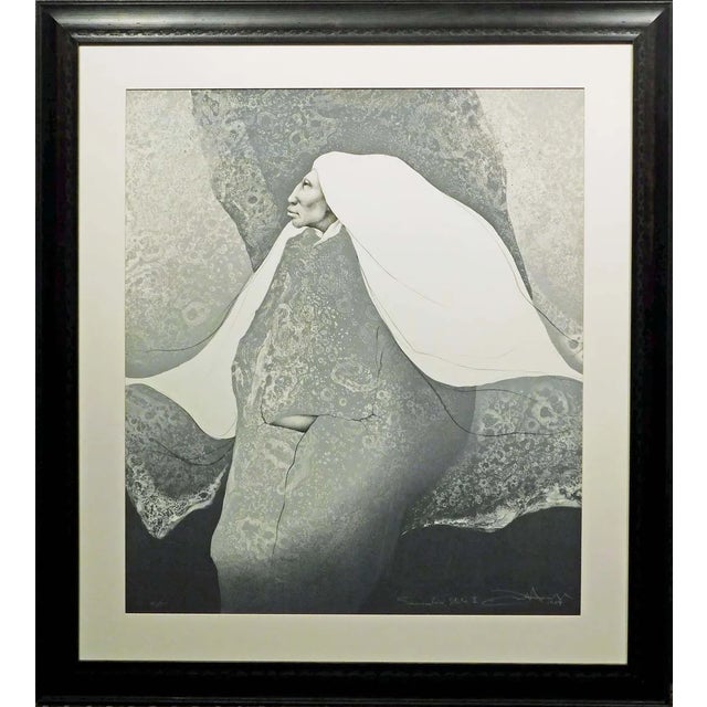 Frank Howell "Summer Rose II " Original Art With Custom Frame Hand Signed For Sale