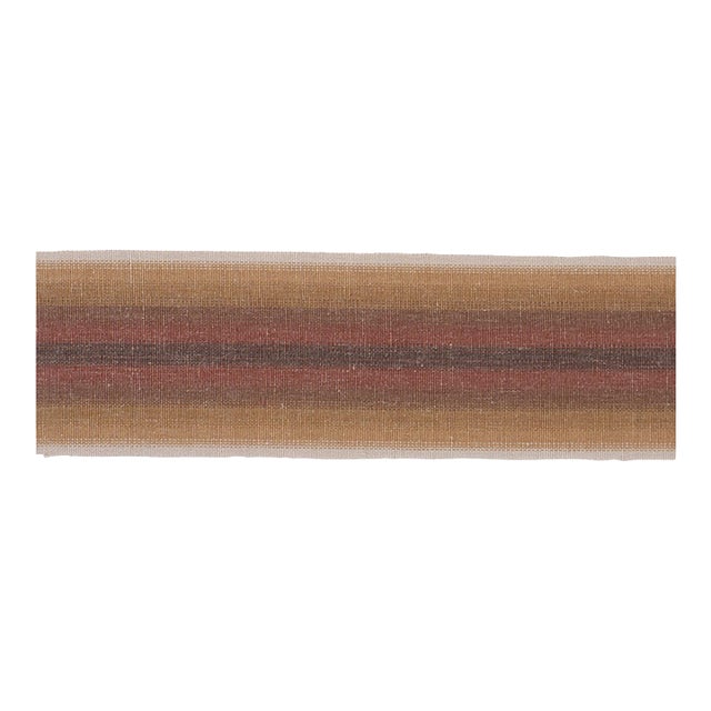 Sample - Schumacher Sunset Tape Trim in Brown For Sale