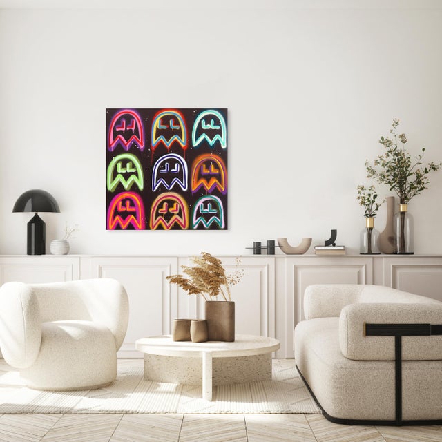 Black Gamer for Life - Original Multicolor Pop Art Mixed Media Painting on Canvas by Amber Goldhammer For Sale - Image 8 of 9