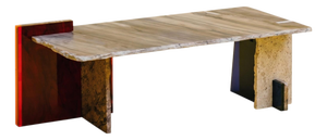 MB Coffee Table II in Reclaimed Natural Stone by Nerinea