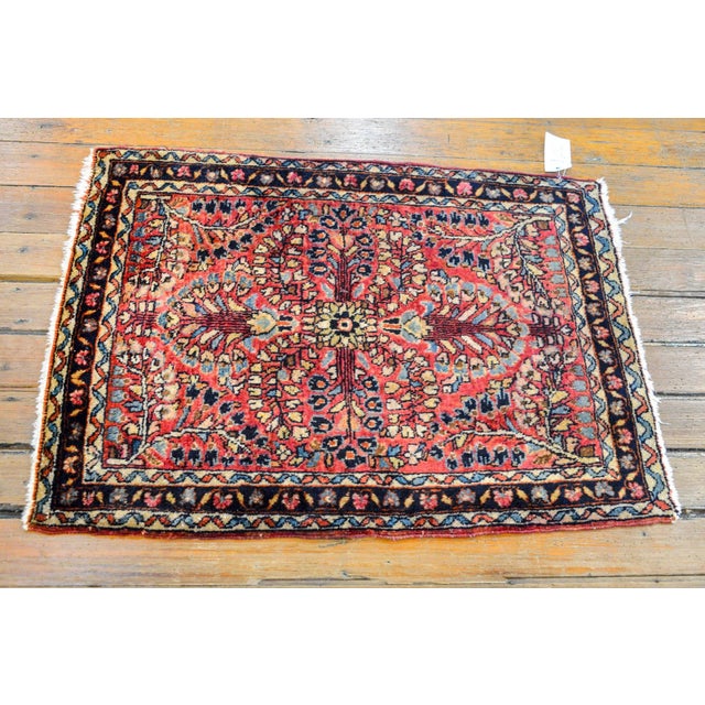 Early 20th Century Vintage Sarouk Rug For Sale - Image 9 of 10