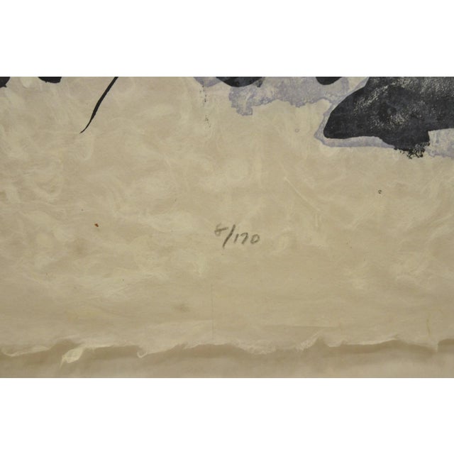 Vintage Robert Kushner 1986 Signed Lithograph Print "Hiroko" for Brooklyn Museum For Sale - Image 11 of 18