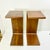 1980s Vintage Italian Style Postmodern Contemporary Teak Bentwood Drinks Table - A Pair For Sale - Image 10 of 13
