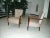 Set of Leather and Rosewood Armchairs, 1940s For Sale - Image 12 of 15