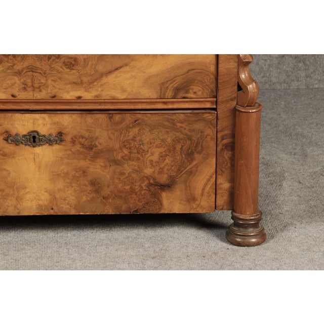 Antique Louis Phillipe Secretary in Walnut, 1860 For Sale - Image 17 of 18