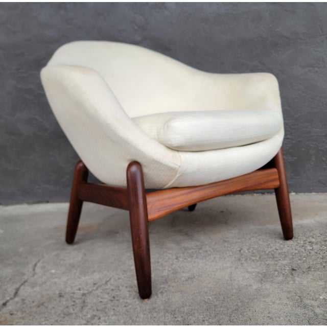 Ib Kofod-Larsen Danish Modern "Pod" Chair for Reupholstery For Sale - Image 11 of 17