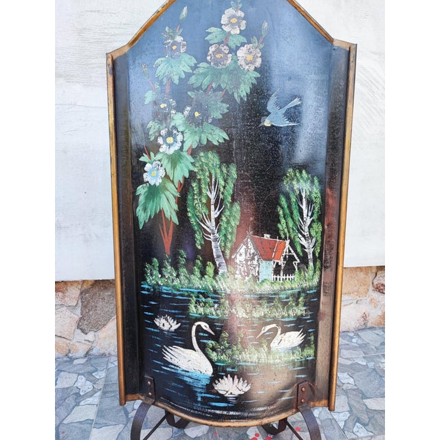 Art Nouveau Fireplace Screen, 1890s For Sale - Image 4 of 6