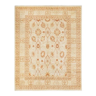 Mogul Collection Hand-Knotted Area Rug - Ivory 8' 4" x 10' 6" For Sale