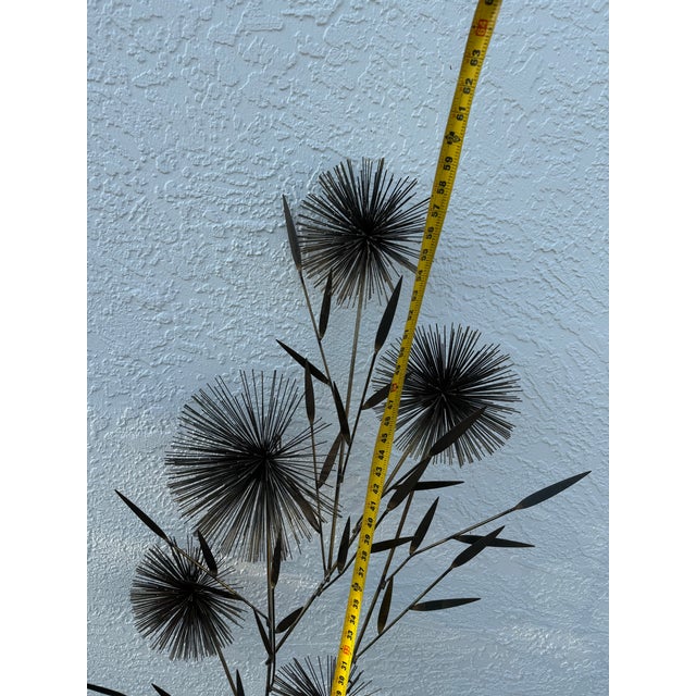 Brass C Jere Signed 1979 Large Brass Pom Pom Wall Art Sculpture MCM For Sale - Image 8 of 12