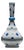 Handmade Ceramic “Knobbed” Vase (45cm) – Golden Horn “Halic” Spirals with Blue Ring For Sale