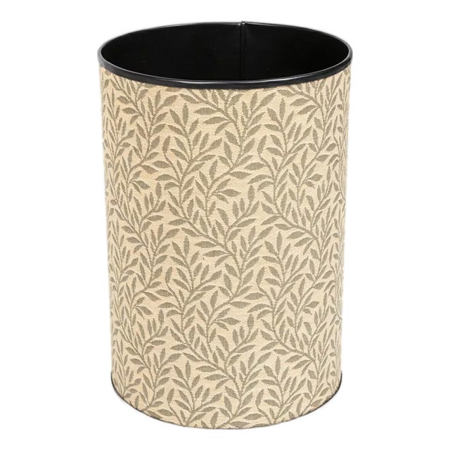 Lily Leaves Tapestry Waste Bin For Sale