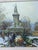 Framed European Winter Street Scene Original Oil Painting Signed Gerald Kott, Mid-20th Century For Sale - Image 14 of 18