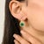 3.67 Ct Natural Emerald and Diamond Bridal Stud Earrings in 18k Solid Gold For Sale - Image 9 of 12