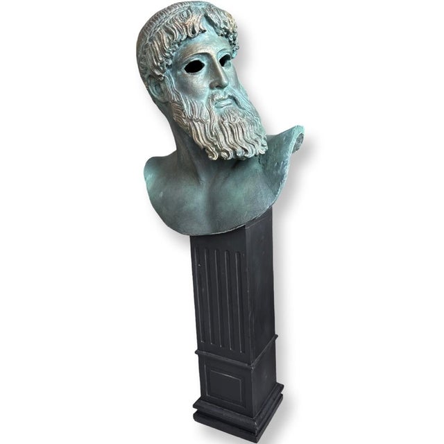 Vintage Greek Poseidon Torso Plaster Souvenir of Grand Tour. For Sale - Image 4 of 7