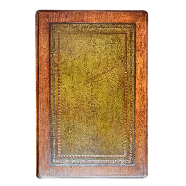 William IV Library Table or Writing Desk of Patinated Oak With Inset Leather Top For Sale - Image 10 of 12