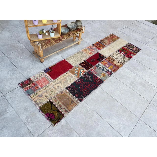 Textile Oushak Vintage Wool Rug For Sale - Image 7 of 10