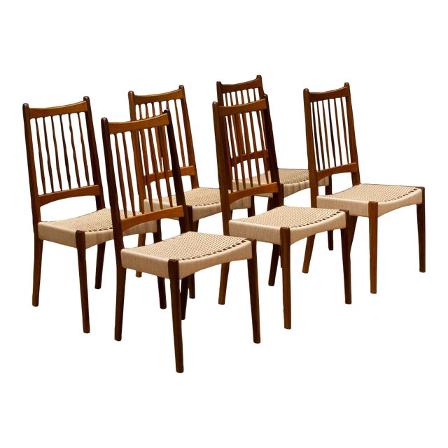 Mid-Century Arne Hovmand-Olsen for Mogens Kold Danish Dining Chairs C.1960-1970 For Sale