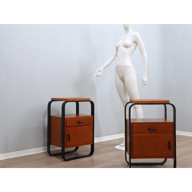 Nightstands attributed to Giuseppe Pagano for Pogatschnig, 1940s, Set of 2 For Sale - Image 9 of 16