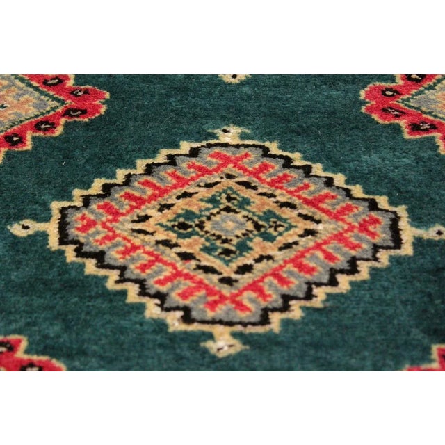 Contemporary 1980s 1980s Vintage Bokhara Wool Rug -10′8″ × 14′1″ For Sale - Image 3 of 8