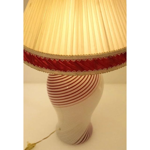 Half Filigree Table Lamp in Murano Glass by Dino Martens for Aureliano Toso, 1950s For Sale - Image 7 of 11