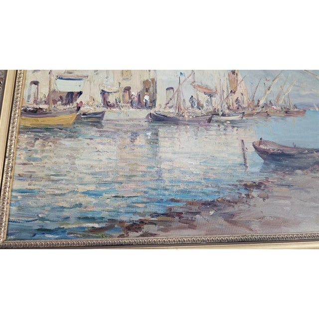 Antique Vincent Manago French Impressionistl Painting : "Paysage Mediterraneen : For Sale - Image 12 of 12