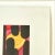 Wood 2000 Pair of Framed Abstract Oil on Paper, Signed For Sale - Image 7 of 9