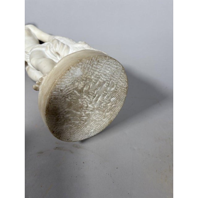 White marble sculpture Diana in the bath after Falconet (1716-1791) 18th century For Sale - Image 6 of 9