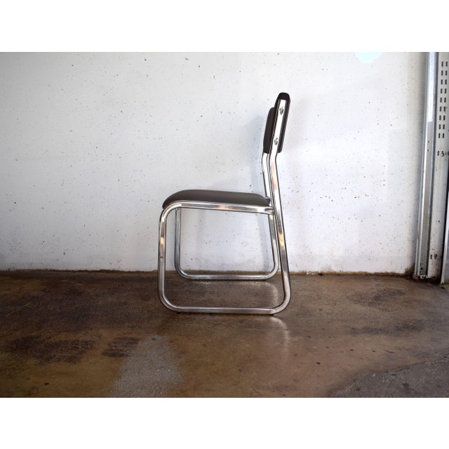 Space Age Chrome Desk Chair, Germany, 1970s For Sale - Image 3 of 11