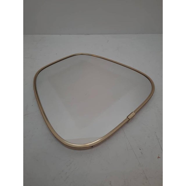Mid-Century Asymmetric Kidney Mirror, 1950s For Sale - Image 6 of 11