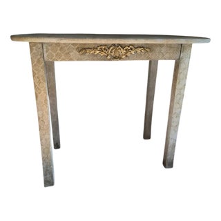 Patinated Wood Console, 1940s For Sale