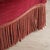 Vintage French Burgundy Cocktail Chair with Fringed Apron For Sale - Image 9 of 10