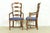 Century Furniture French Country Carved Solid Oak Ladder Back Armchairs, Pair For Sale - Image 9 of 13