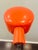 This is a classic bright red metal MCM gooseneck floor lamp attributed to Alsy Manufacturing, Inc. We took this lamp to...